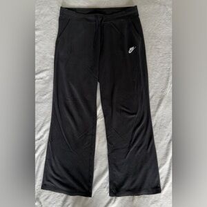 Women’s Nike Black Sweatpants with White Swoosh